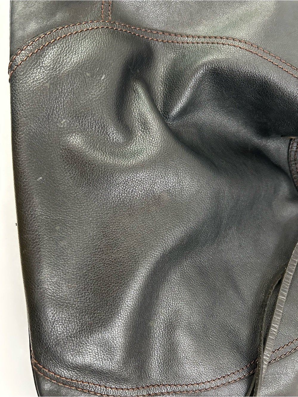 Lucky Brand - Large Black Leather Drawstring Hobo Shoulder Bag - Picture 16 of 16